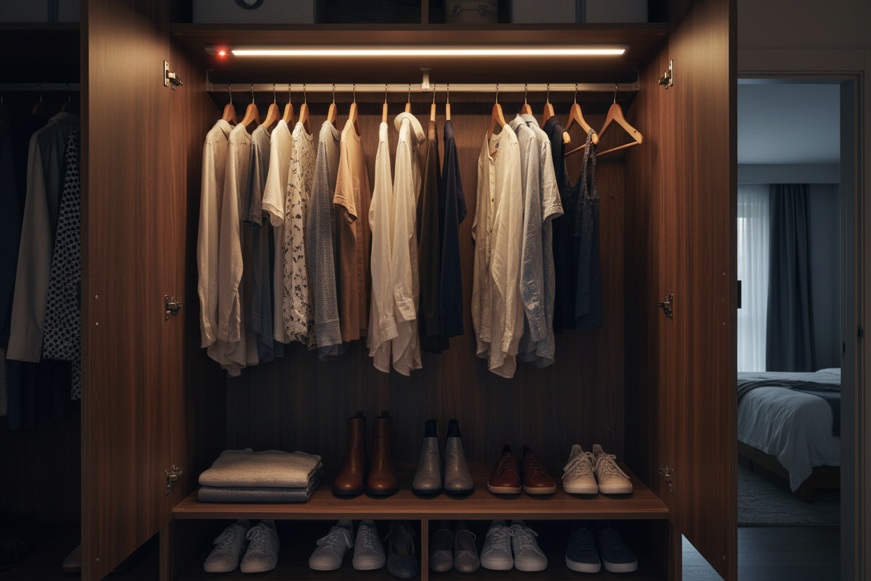 Closet lifestyle shot